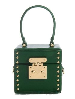 Women's Studded Treasure Box Clutch