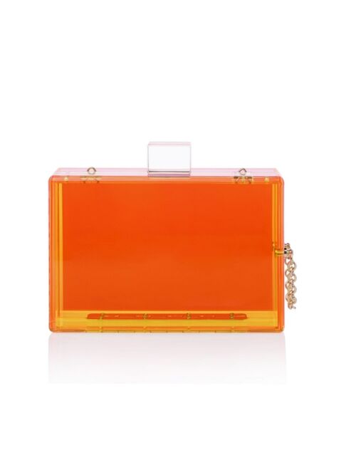 Milanblocks Trendy Transparent Acrylic Clutch