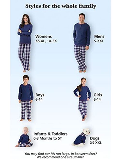 PajamaGram Family Christmas Pajamas - Matching Family Pajamas, Snowfall