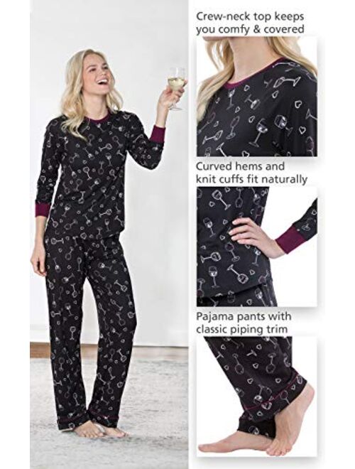 PajamaGram Womens PJs Sets Cozy - Ultra Soft Women Pajamas