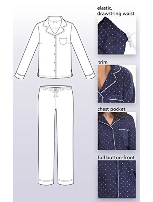PajamaGram Pajama Set for Women - Cotton Jersey Pajamas Women