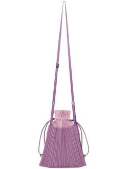 Pleats Please Issey Miyake Pink & Purple Small Square Pleats Shoulder Bag