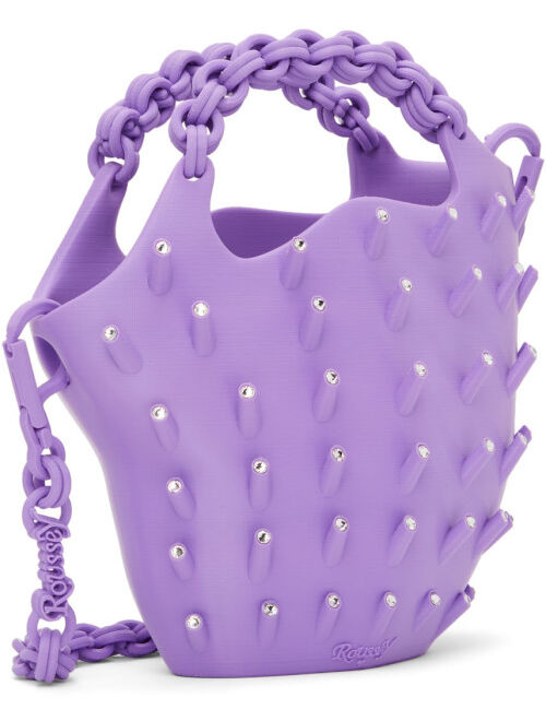 Roussey SSENSE Exclusive Purple 3D-Printed Slay Tote