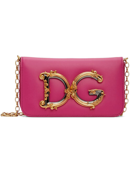 Dolce & Gabbana Pink Calfskin DG Girls Bag