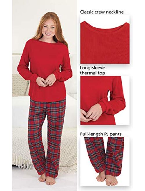 PajamaGram Women Pajamas Set Plaid - Classic Womens Pajamas Sets