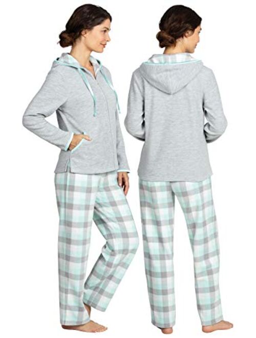 PajamaGram Snuggle Fleece Pajamas Women - Pajamas for Women Cuddly Soft