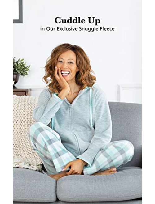 PajamaGram Snuggle Fleece Pajamas Women - Pajamas for Women Cuddly Soft