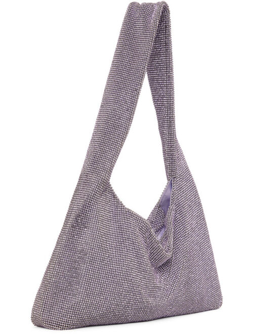 KARA SSENSE Exclusive Purple Crystal Mesh Bag
