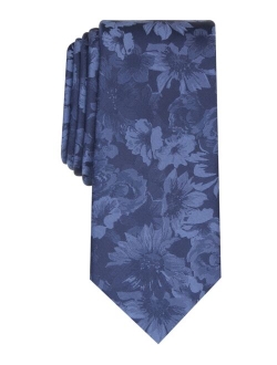 Men's Glacier Skinny Floral Tie, Created for Macy's