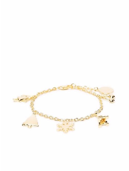 Bonpoint gold-tone charm bracelet