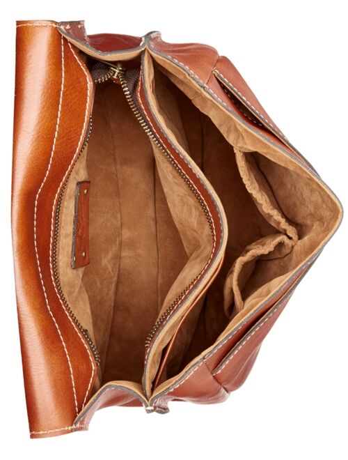 Patricia Nash London Smooth Leather Saddle Bag