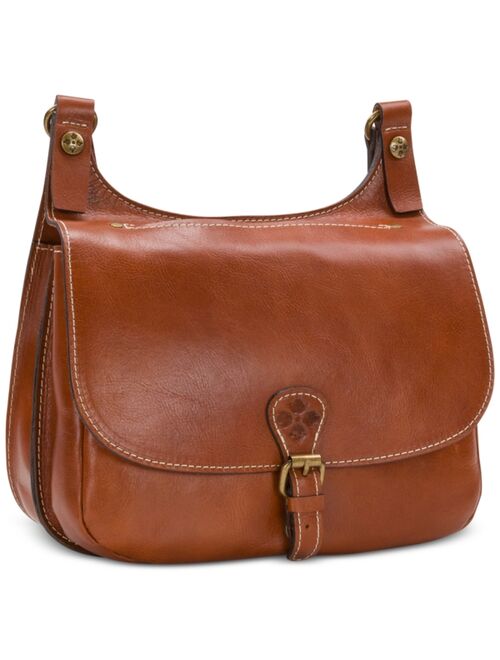 Patricia Nash London Smooth Leather Saddle Bag