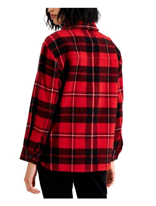 Charter Club Plaid Shirt Jacket, Created for Macy's