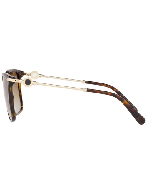 BVLGARI Women's Polarized Low Bridge Fit Sunglasses, BV8234F 55