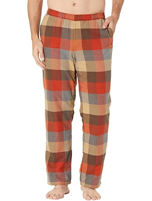 L.L.Bean Fleece Lined Flannel Lounge Pants Regular