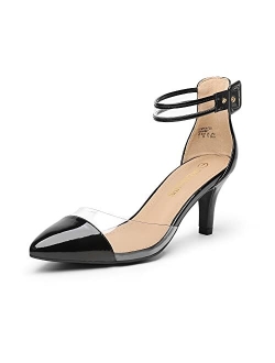 Women's Lowpointed Low Heel Dress Pump Shoes