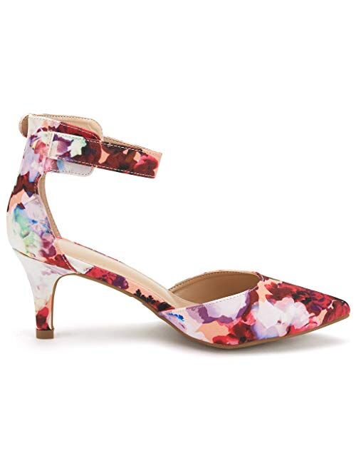 DREAM PAIRS Women's Lowpointed Low Heel Dress Pump Shoes