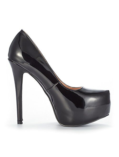 DREAM PAIRS Women's Swan-30 High Heel Plaform Dress Pump Shoes