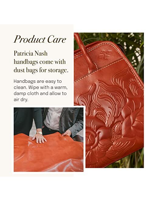 Patricia Nash | Varsi Zipper Tote Bag | Women's Tote Bag | Large Leather Tote Bag for Women, Florence