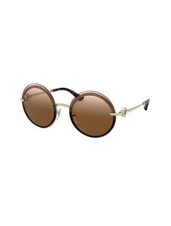 BV6149B Women's Sunglasses Pale Gold/Brown Gradient 56