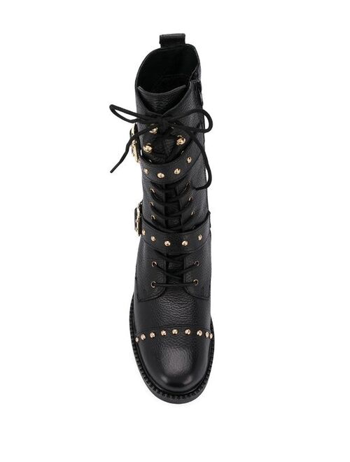 Kurt Geiger London studded biker boots