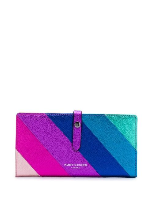 Kurt Geiger London diagonal stripes wallet