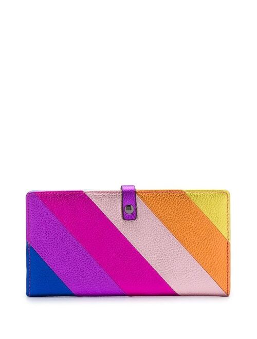 Kurt Geiger London diagonal stripes wallet