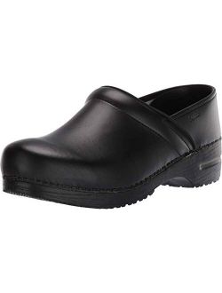 PU-Coated Leather Professional Clogs for Men - Slip-Resistant, Arch Support, Durable, Closed-Back Slip-On Shoes Mules