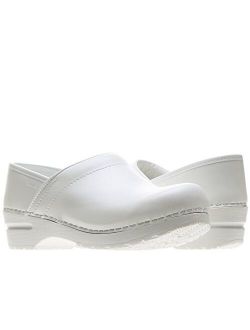 PU-Coated Leather Professional Clogs for Women - Slip-Resistant, Arch Support, Durable, Closed-Back Slip-On Shoes Mules