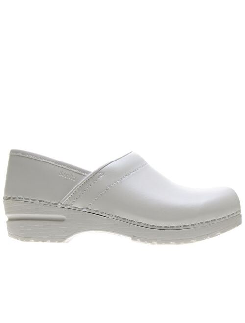 Sanita PU-Coated Leather Professional Clogs for Women - Slip-Resistant, Arch Support, Durable, Closed-Back Slip-On Shoes Mules