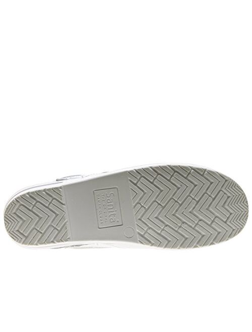 Sanita PU-Coated Leather Professional Clogs for Women - Slip-Resistant, Arch Support, Durable, Closed-Back Slip-On Shoes Mules