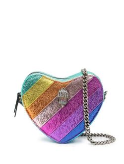 Kensington Heart stripe-print crossbody bag