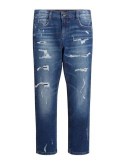 Big Boys Eco Stretch Denim Distressed Jeans