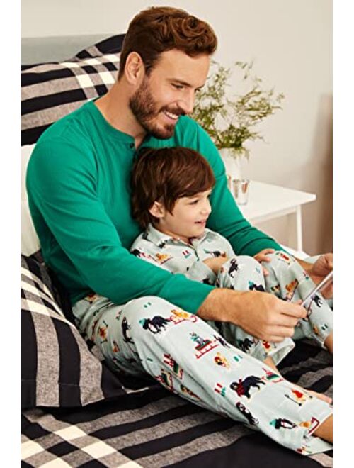 Lands' End Boys Flannel Pajama Set