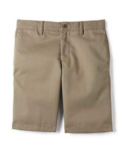 School Uniform Boys Cotton Plain Front Chino Shorts