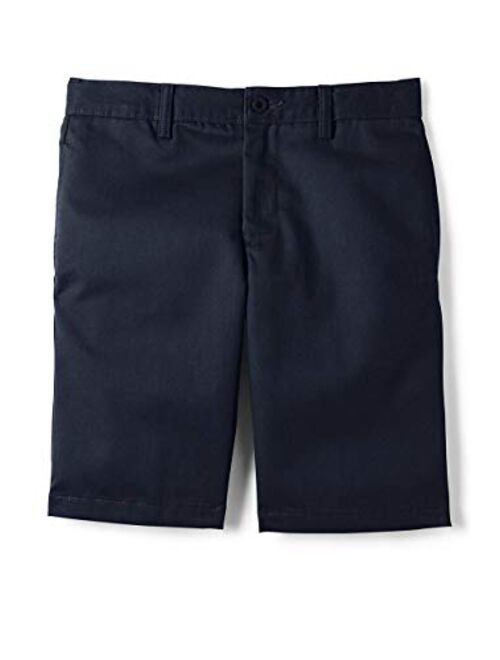 Lands' End School Uniform Little Boys Slim Plain Front Stain Resistant Wrinkle Resistant Chino Shorts