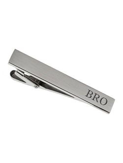 Personalized Stainless Steel Brushed Silver Tie Clip Custom Engraved Free - Ships from USA