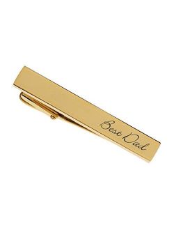 Personalized Gold Tie Clip Custom Engraved Free - Ships from USA