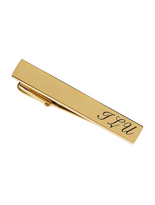 A & L Engraving Personalized Gold Tie Clip Custom Engraved Free - Ships from USA