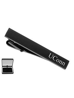 Personalized Black Gunmetal Tie Clip Custom Engraved Free - Ships from USA