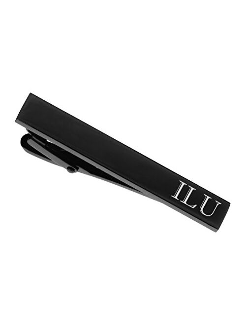 A & L Engraving Personalized Black Gunmetal Tie Clip Custom Engraved Free - Ships from USA