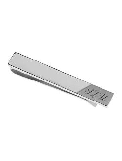 Personalized Stainless Steel Two Tone Satin Tie Clip Custom Engraved Free - Ships from USA