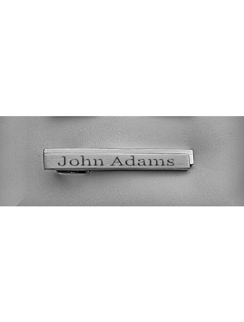 A & L Engraving Personalized Silver Modern Skinny Tie Clip Custom Engraved Free - Ships from USA