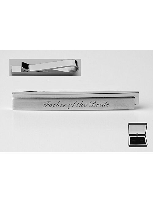 A & L Engraving Personalized Silver Tie Clip Engraved Free - Ships from USA