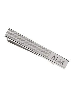 Personalized Stainless Steel Elegant Silver Tie Clip Custom Engraved Free - Ships from USA