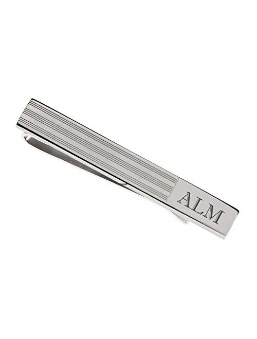 A & L Engraving Personalized Stainless Steel Elegant Silver Tie Clip Custom Engraved Free - Ships from USA