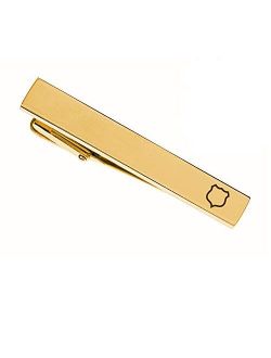 Personalized Gold Stainless Steel Tie Clip for Police Officers Custom Engraved Free - Ships from USA