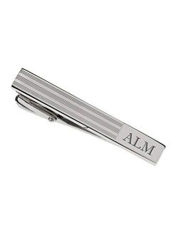 Personalized Stainless Steel Silver Viviance Tie Clip Custom Engraved Free - Ships from USA