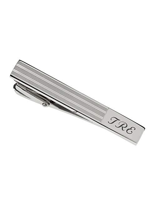 A & L Engraving Personalized Stainless Steel Silver Viviance Tie Clip Custom Engraved Free - Ships from USA