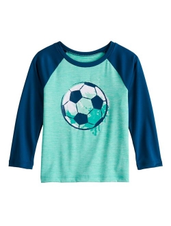 Toddler Boy Jumping Beans Soccer Raglan Active Tee